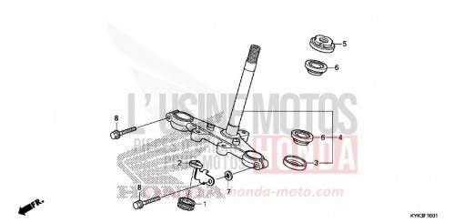 TIGE DE DIRECTION (CRF110FK/L/M/N) CRF110FK de 2019
